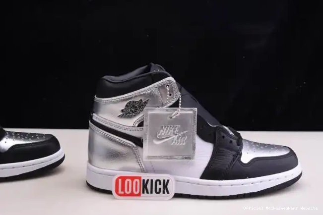 Official Maikesneakers 1 OG TOE JORDAN AIR SILVER WMNS HIGH CD0461-001 0407